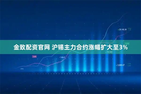 金致配资官网 沪锡主力合约涨幅扩大至3%